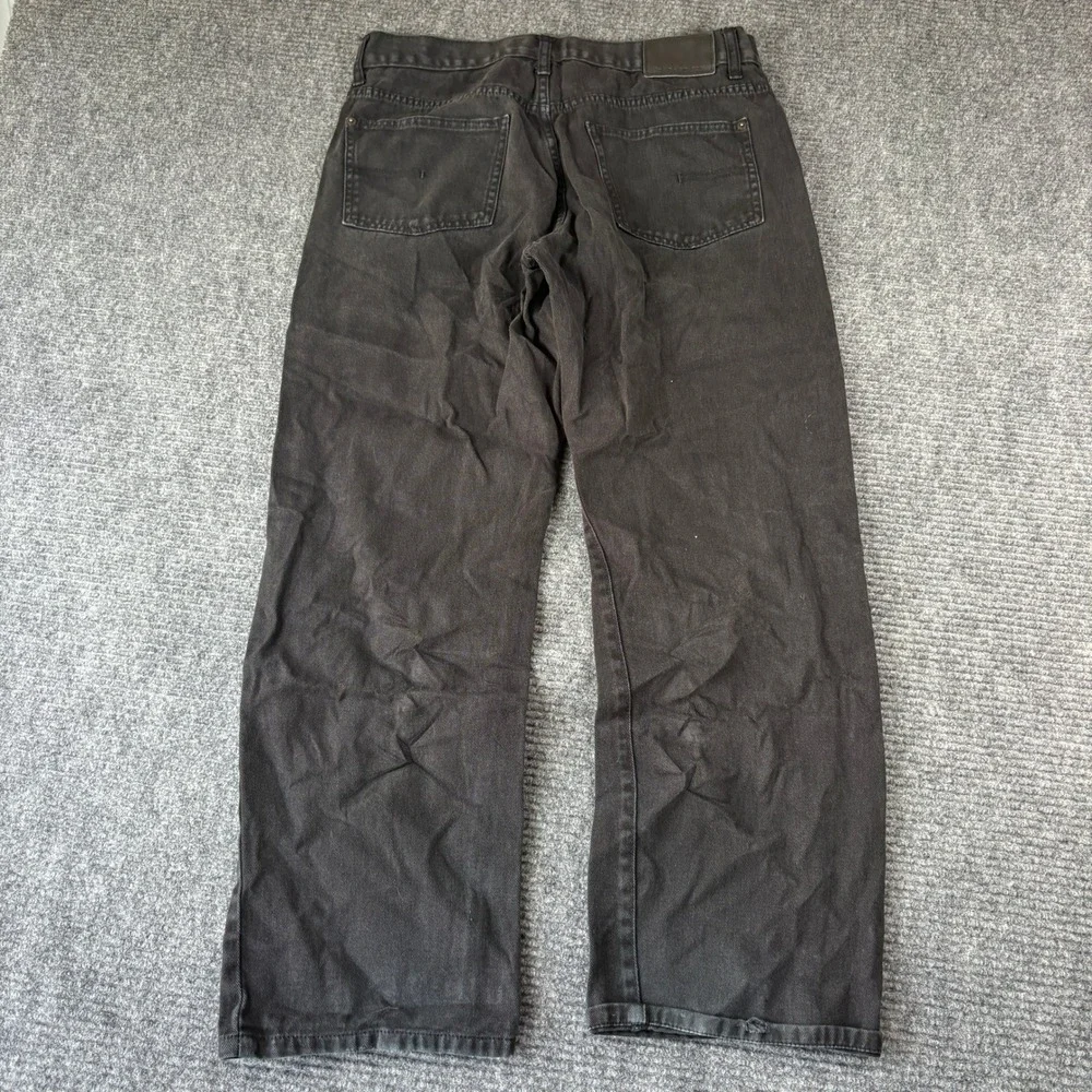 Calvin Klein Jeans Mens 34 Relaxed Straight Faded Black Denim Pants 34x30